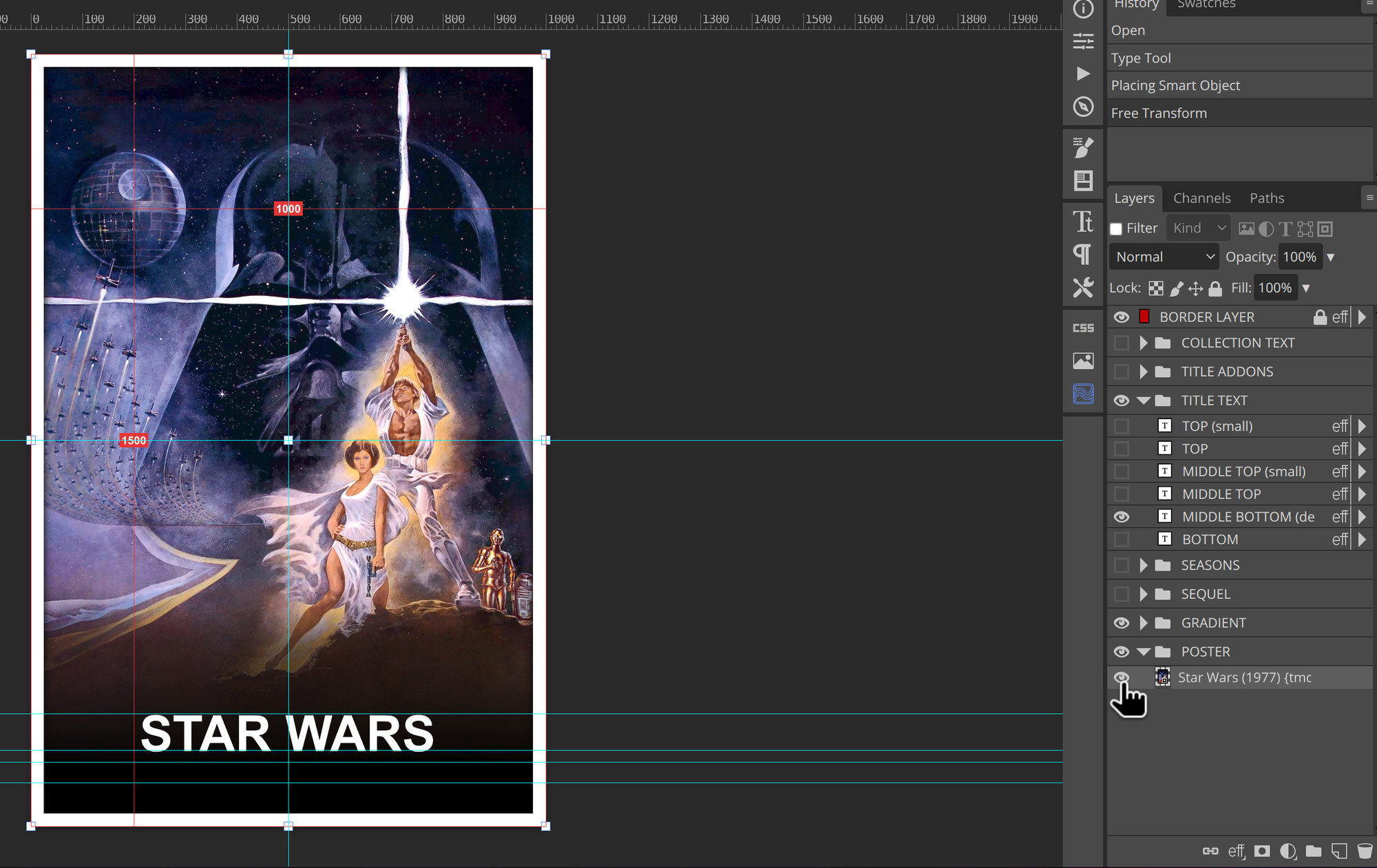 MM2K template with the poster art placed